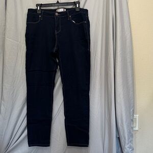 Women's Dark Wash Skinny Stretch Jeans